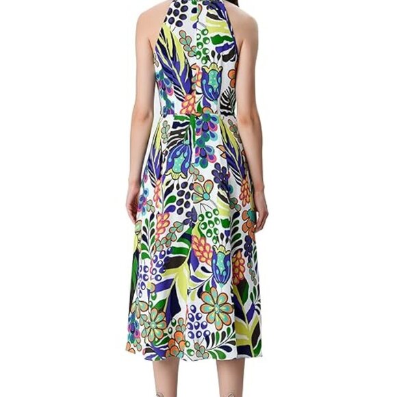 WAYWARD FANCIES Floral print crepe halter style dress Size 8/M - Picture 3 of 16